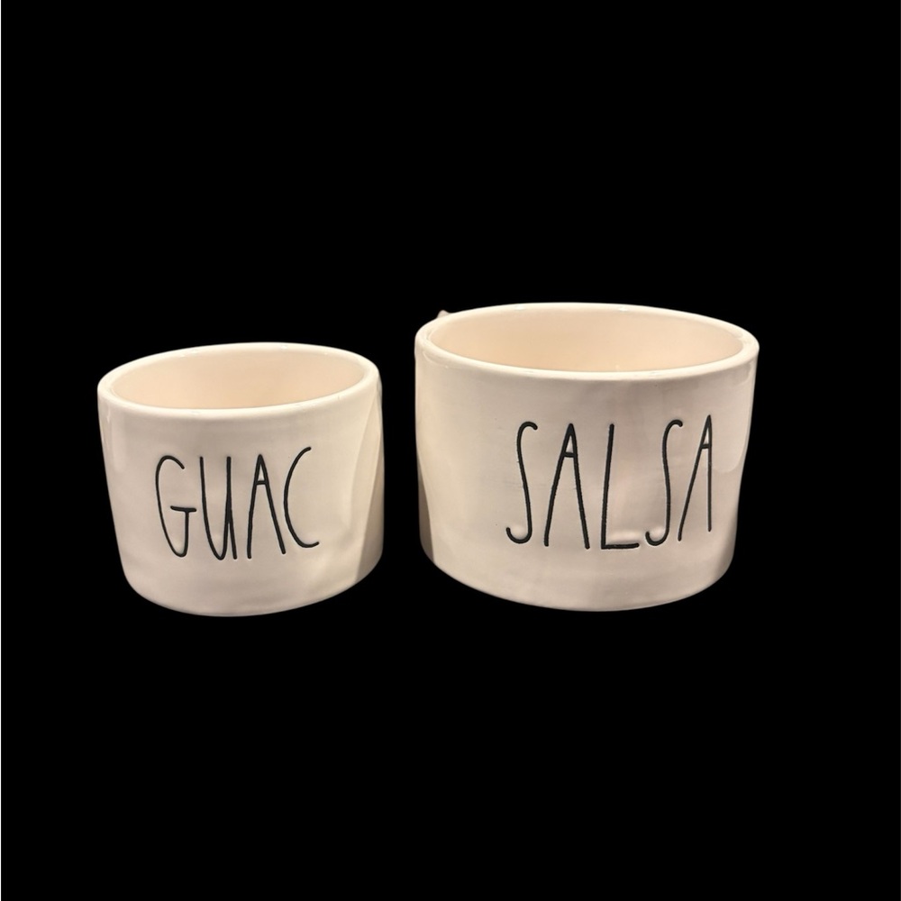 Rae Dunn White Guac and Salsa Bowls